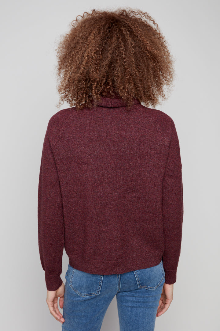 TEXTURED DRAWSTRING NECK TOP