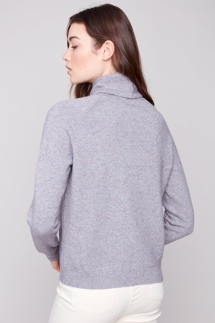 TEXTURED DRAWSTRING NECK TOP