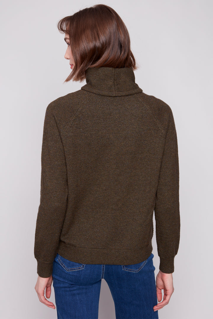 TEXTURED DRAWSTRING NECK TOP
