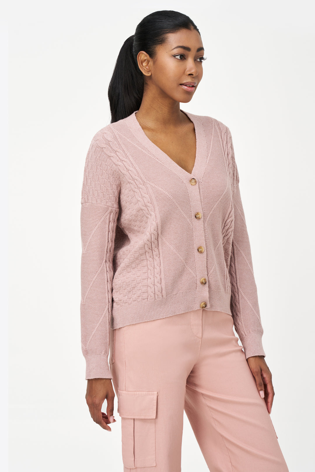 MIXED STITCHES CARDIGAN