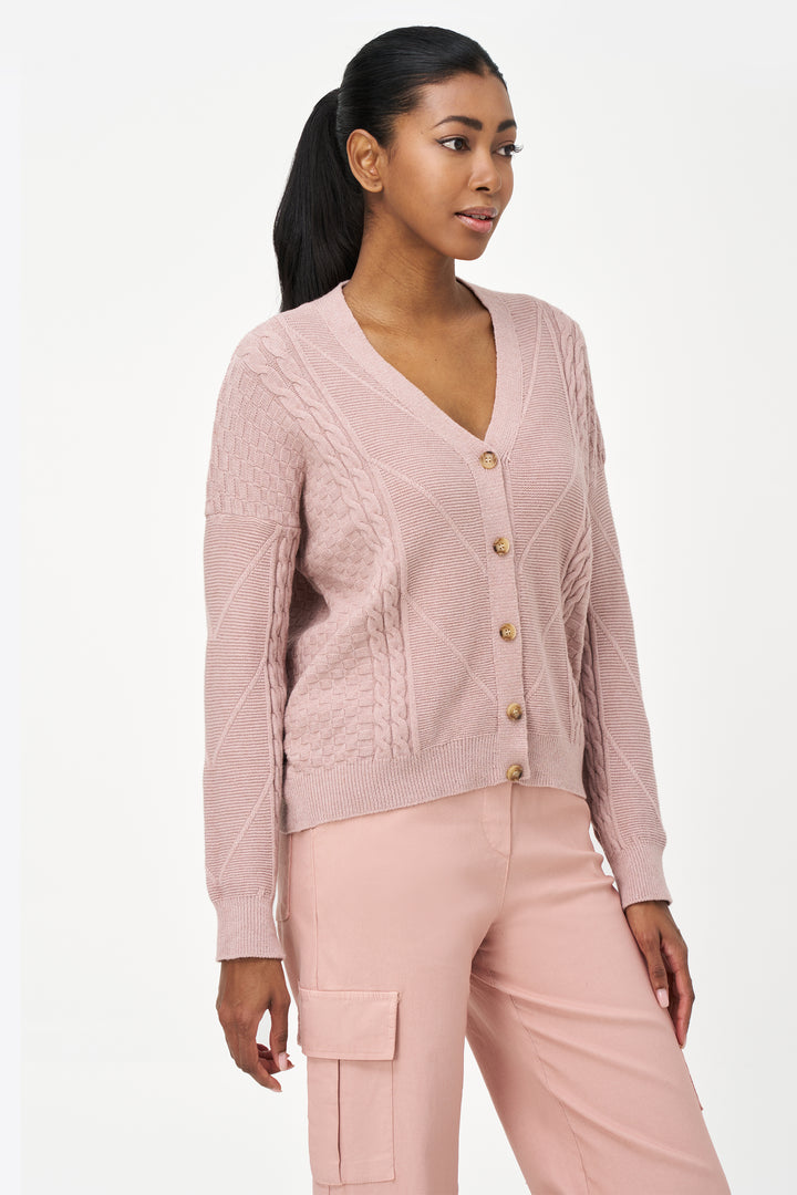 MIXED STITCHES CARDIGAN