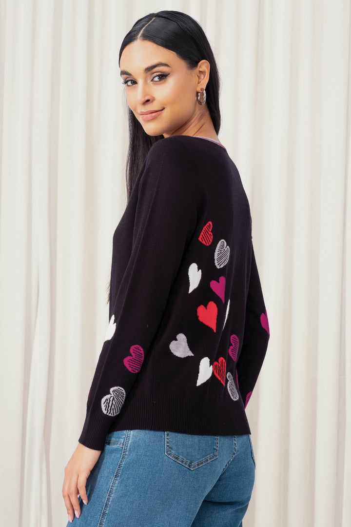 FLOATING HEARTS LS TOP