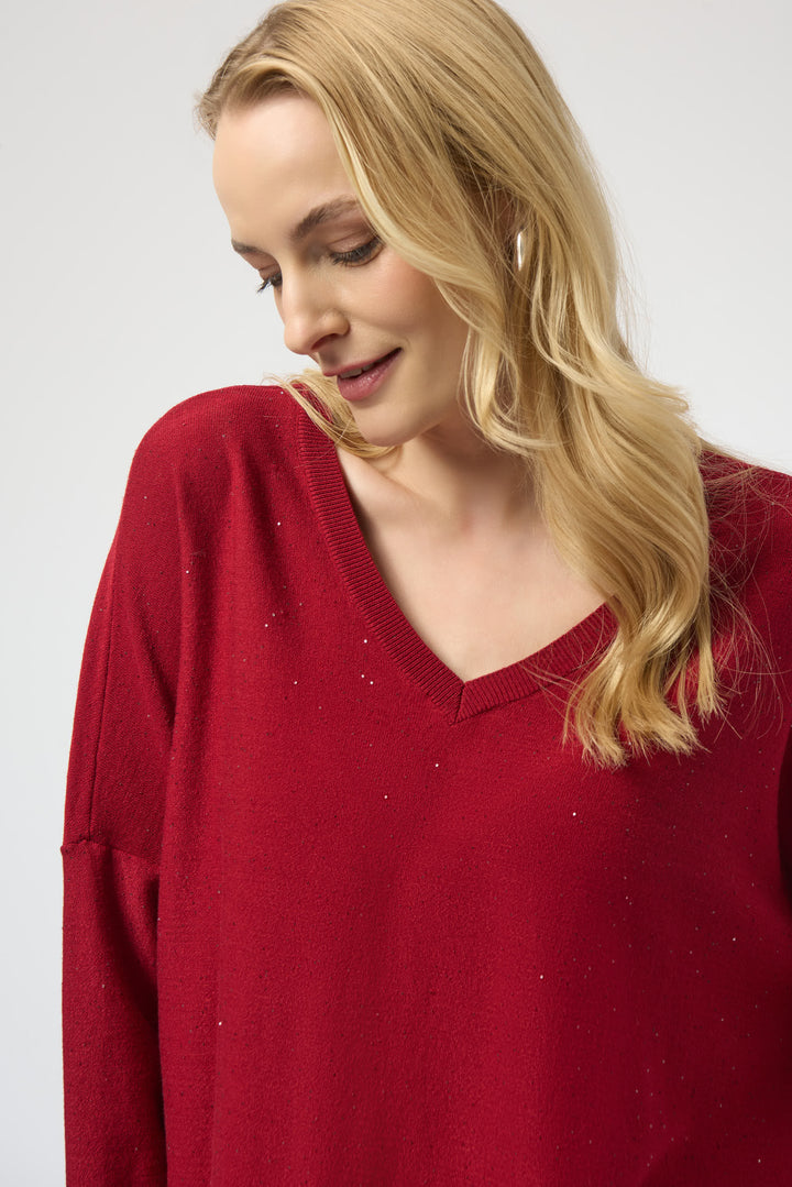 GLITTER KNIT DOLMAN TOP