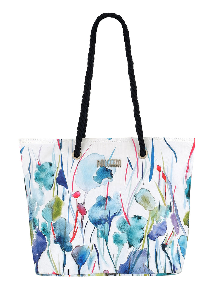 MISTY BLOSSOM BEACH TOTE