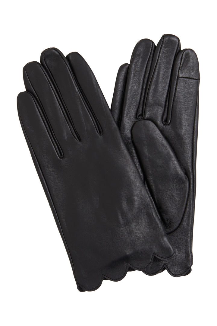 BLACK REAL LEATHER GLOVES