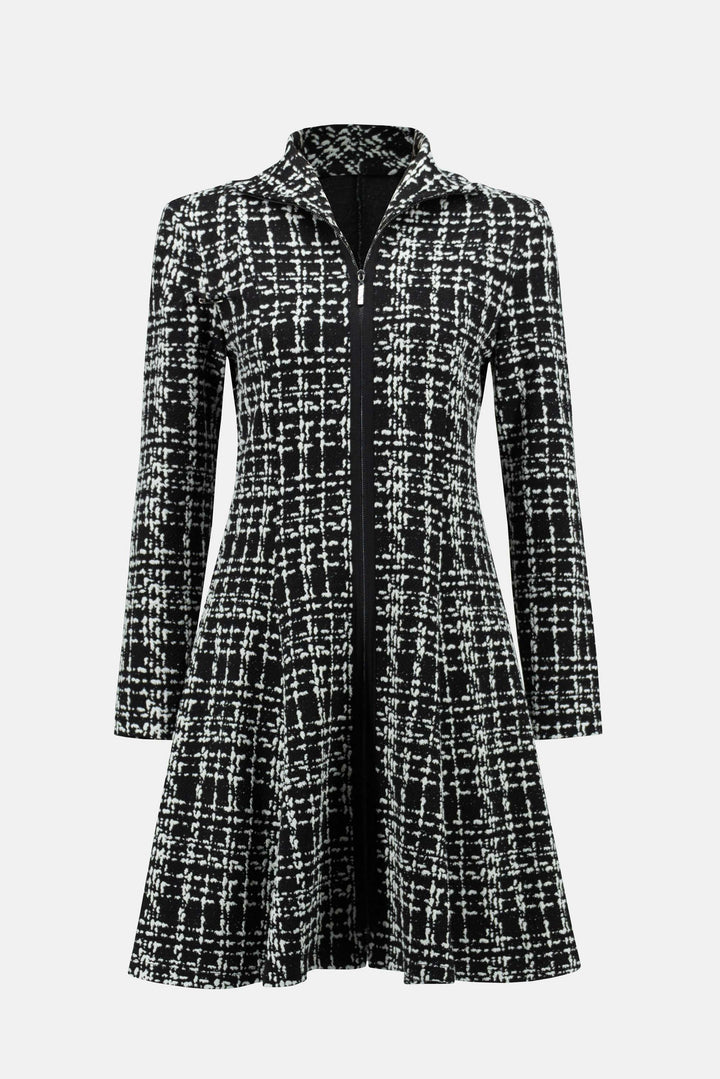 Joseph Ribkoff Fall 2023 women's elegant flared knit coat - product front