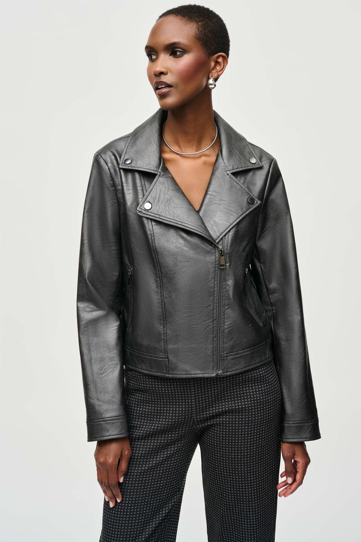 METALLIC MOTO JACKET