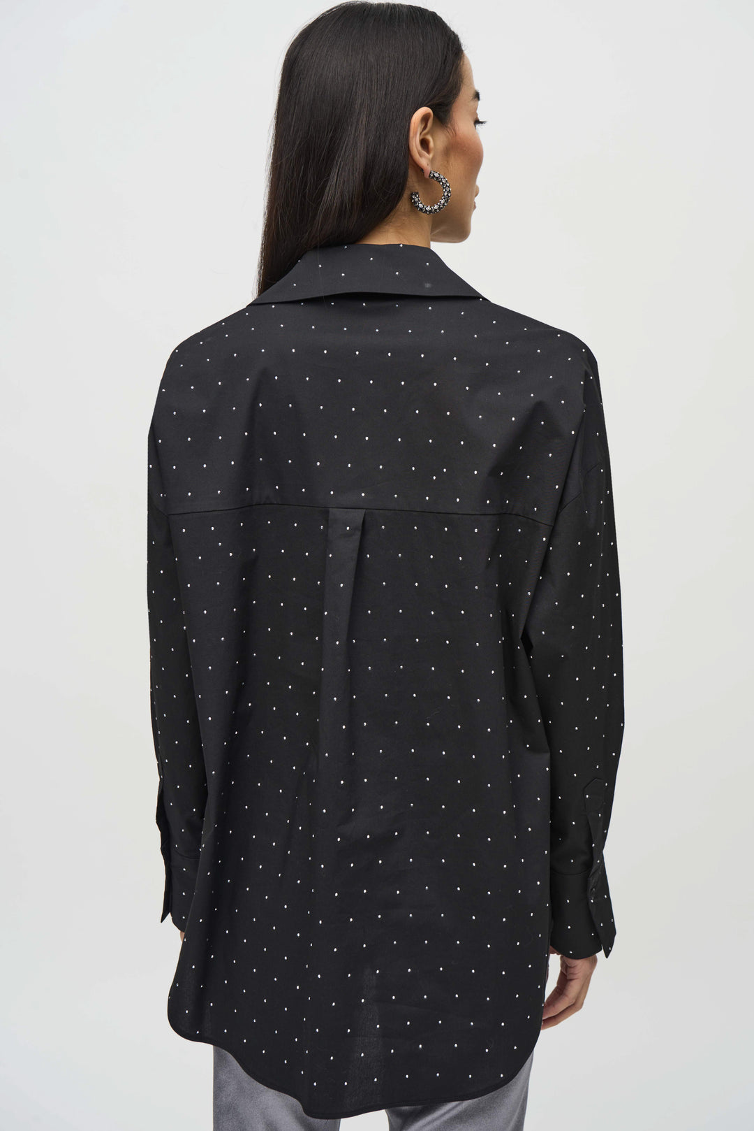 ALLOVER RHINESTONE SHIRT