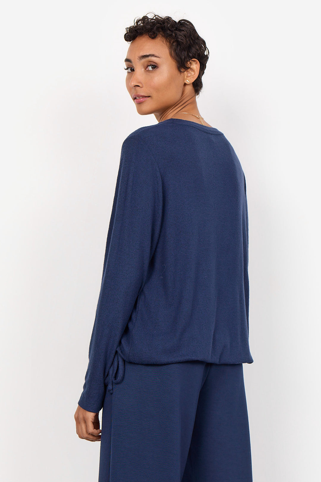 LS TOP WITH DRAWSTRING HEM