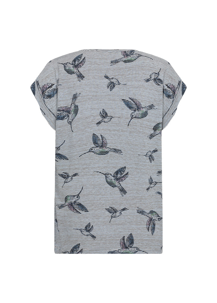 HUMMINGBIRDS STRIPE TEE