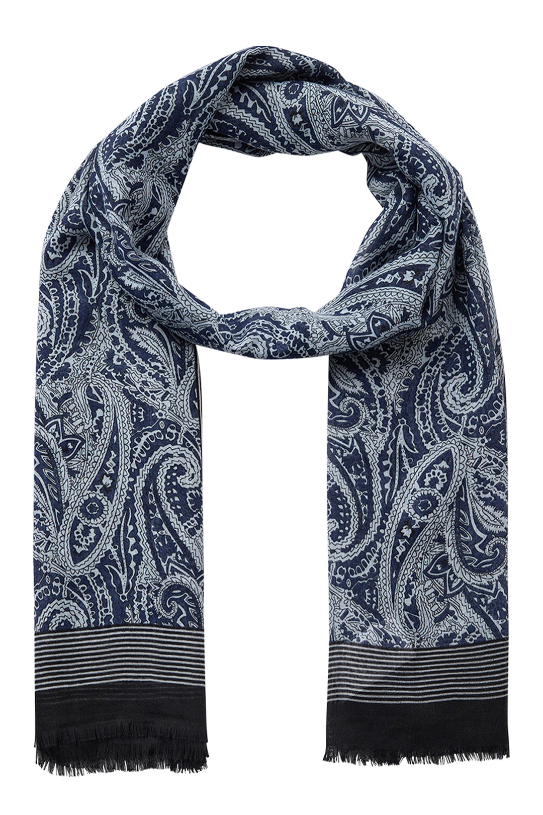 PAISLEY SCARF WITH BORDER