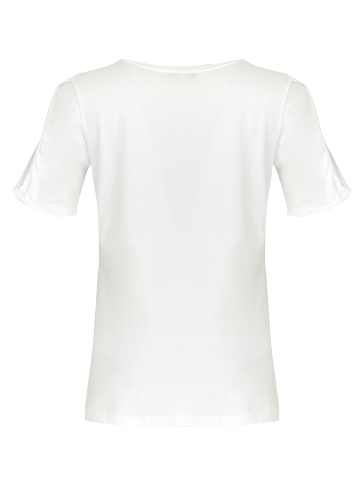 T-shirt imprimé blanc cassé STONE ALLEY