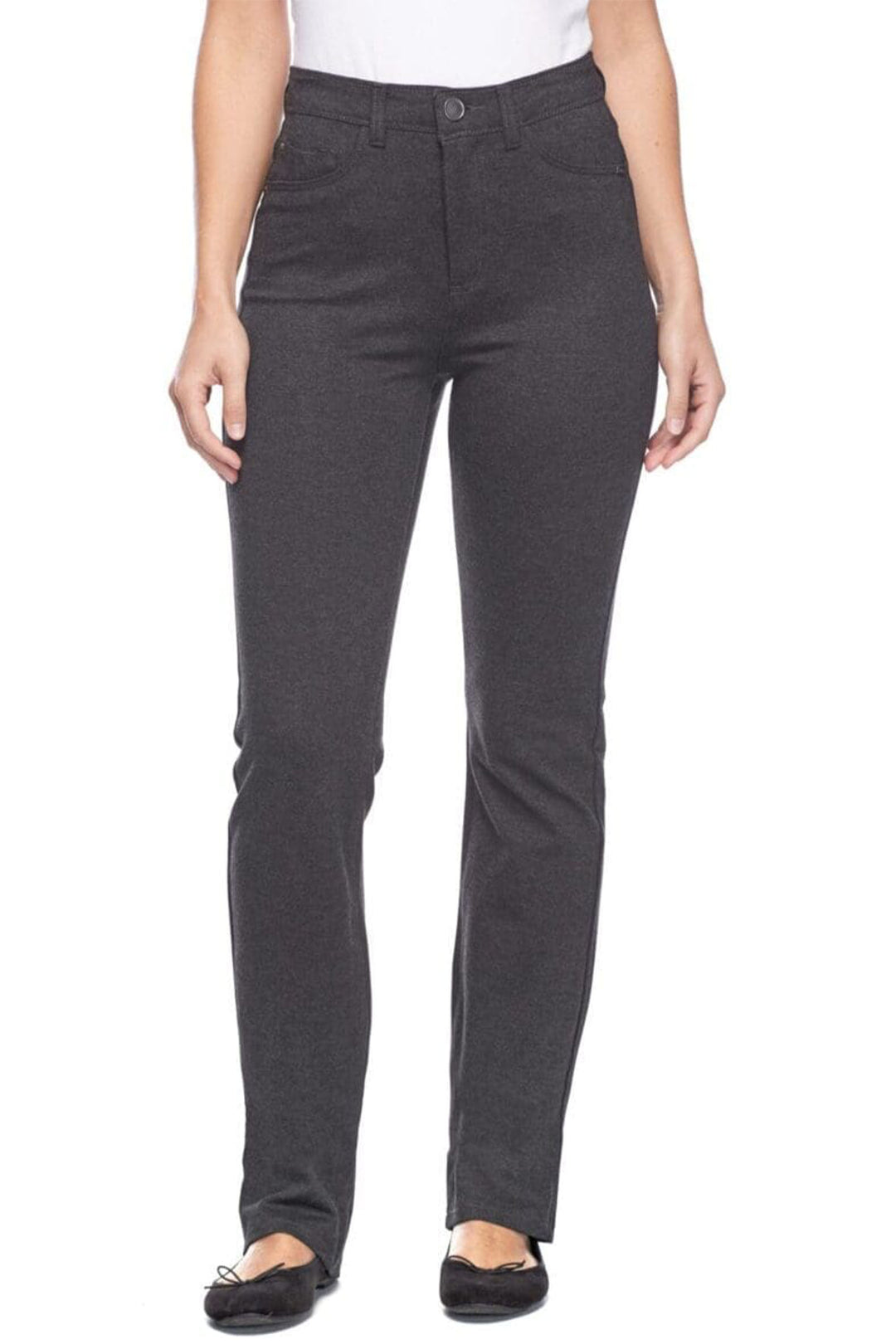 With a wonderwaist for a slimmer fit, medium stretch for a firm feel and a high-rise five-pocket design.