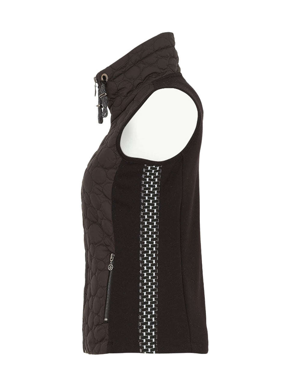 BLACK WITH A TWIST QUILT FRONT VEST