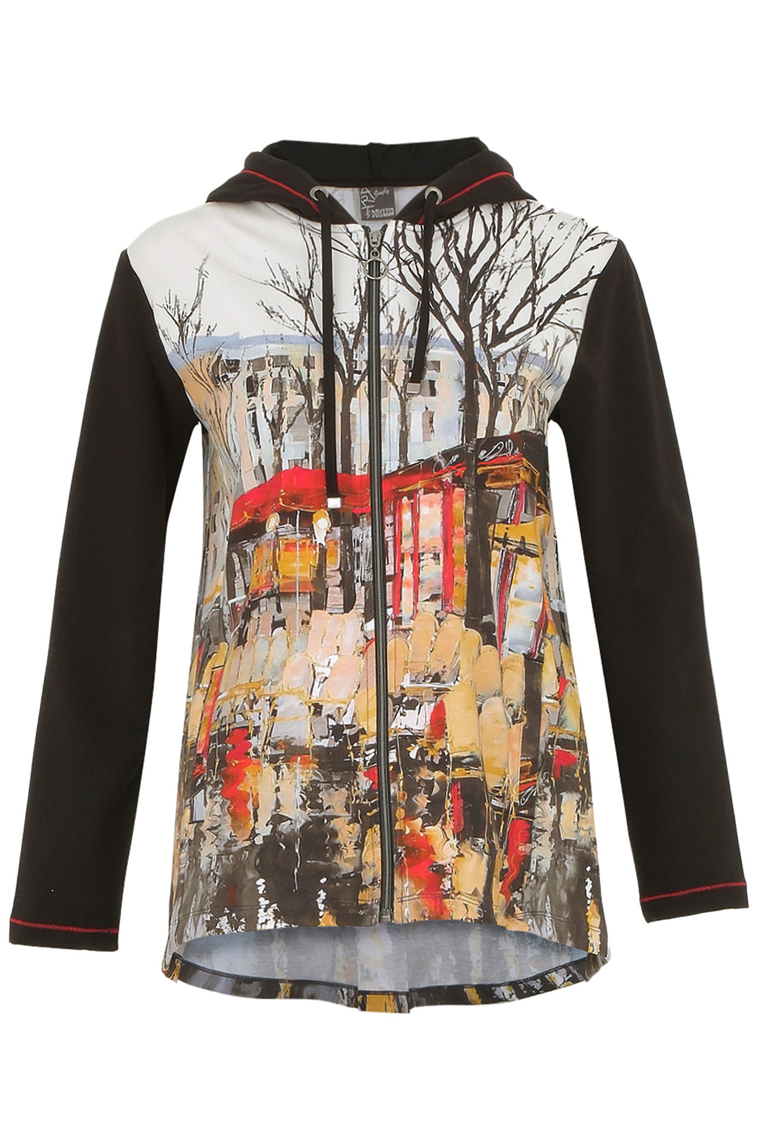 PARISIAN REFLECTIONS HOODIE SWING JACKET