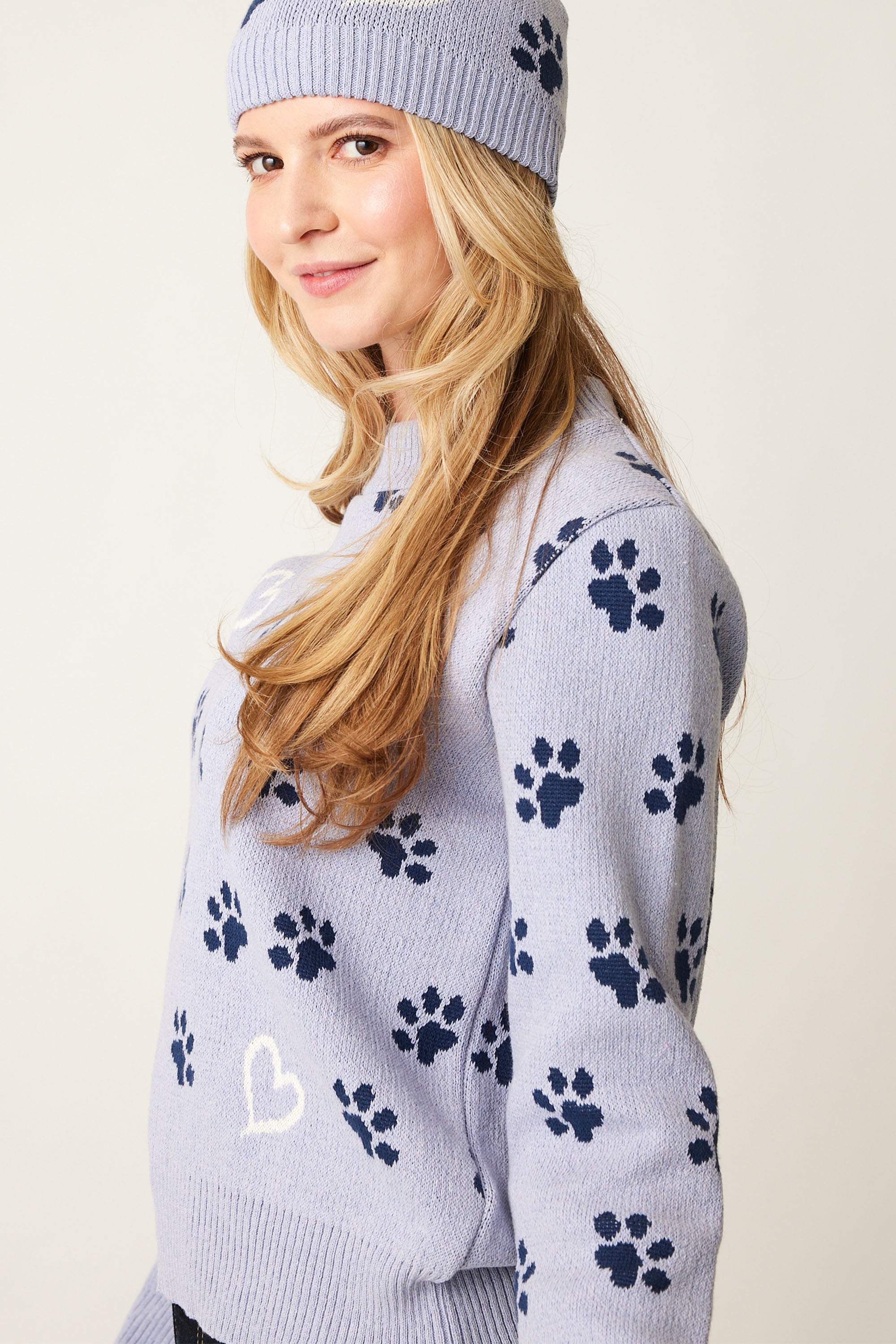 Paw print sweater hotsell