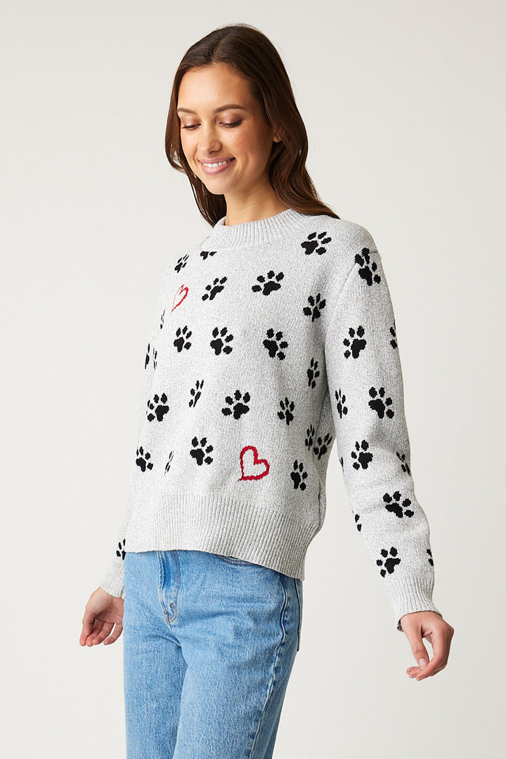 PAW PRINT SWEATER