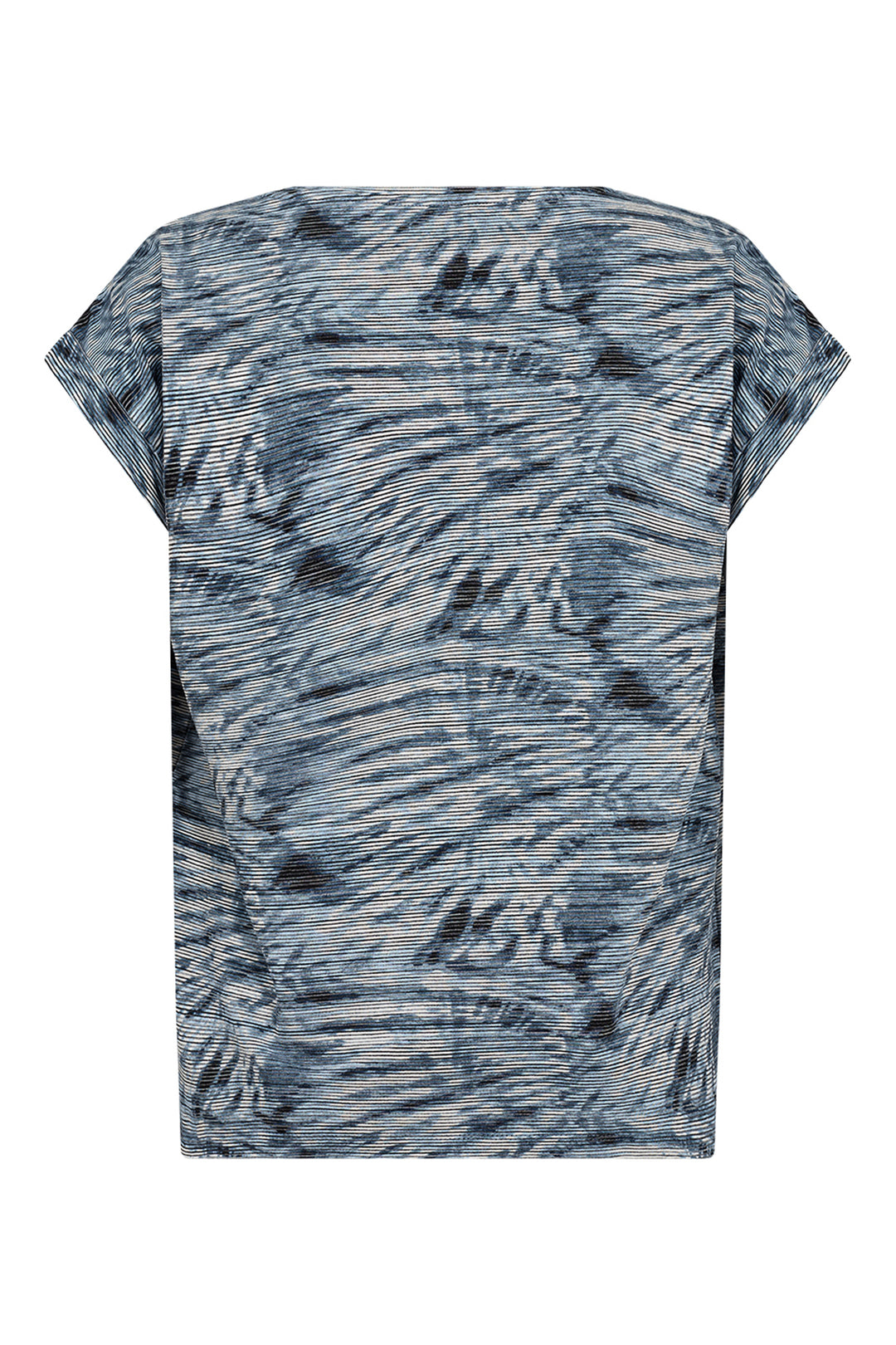 AIR BLUE COMBO ABSTRACT TIEDYE TOP