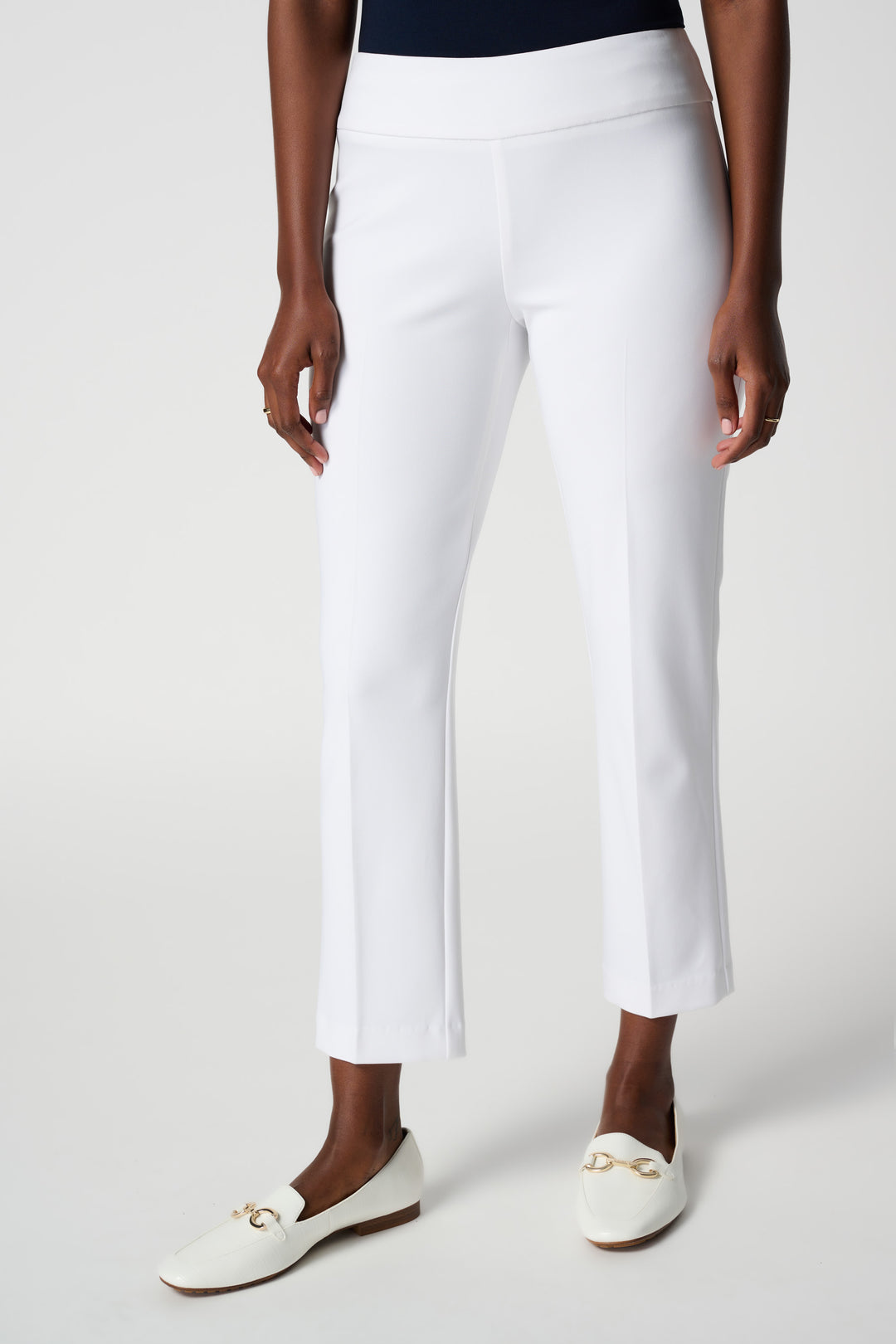 JOSEPH RIBKOFF  STYLE #181089 - 06/JC14 women's business casual cropped ankle dress pant - vanilla front
