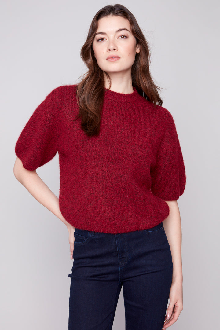 BALLOON ELBOW SLEEVE TOP