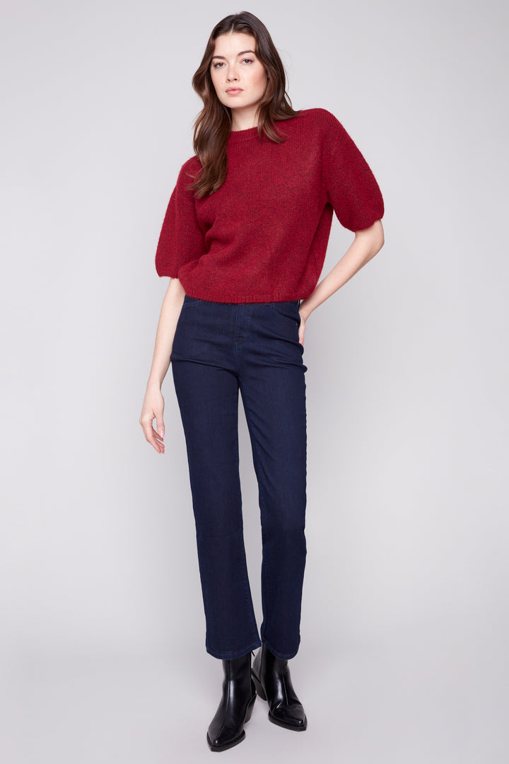 BALLOON ELBOW SLEEVE TOP