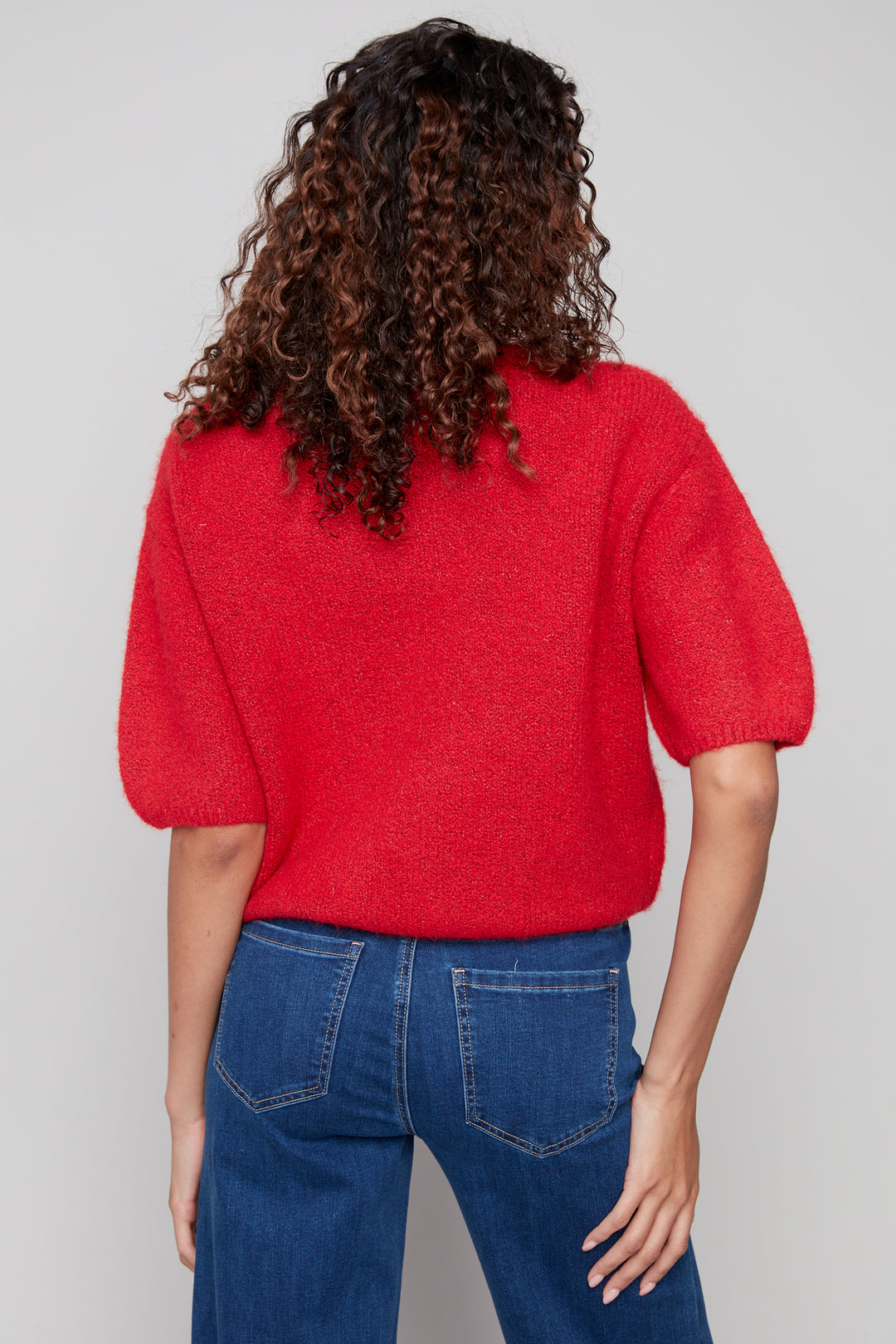 BALLOON ELBOW SLEEVE TOP