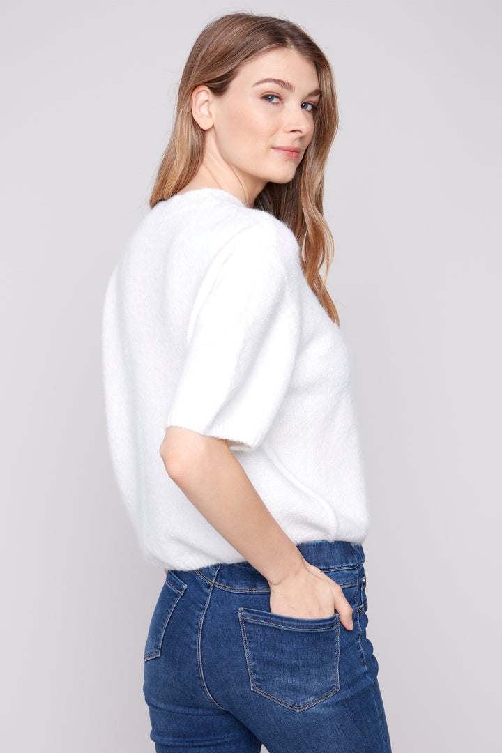 BALLOON ELBOW SLEEVE TOP