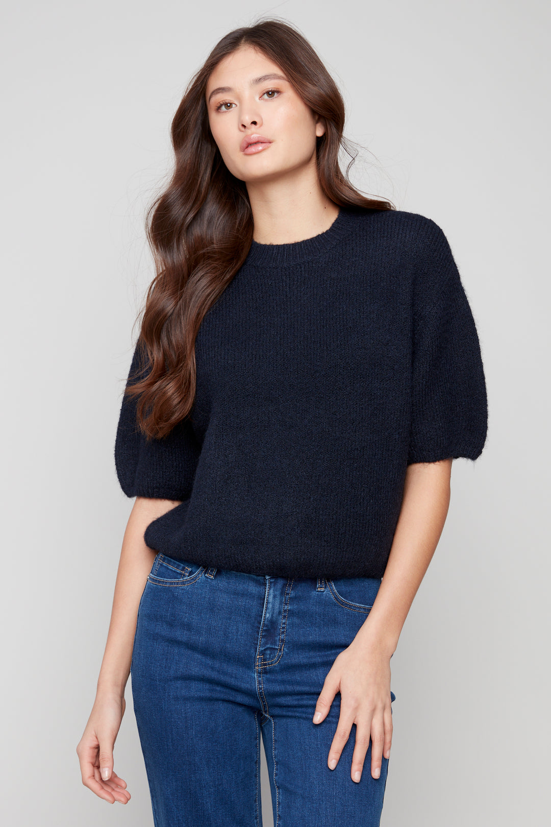BALLOON ELBOW SLEEVE TOP