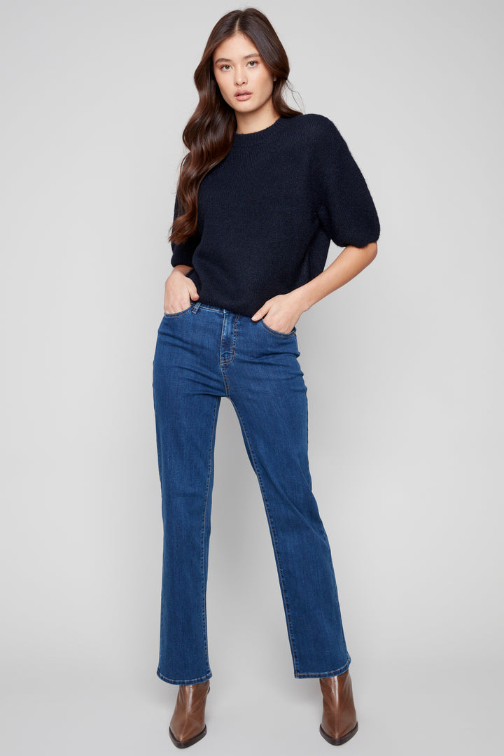 BALLOON ELBOW SLEEVE TOP