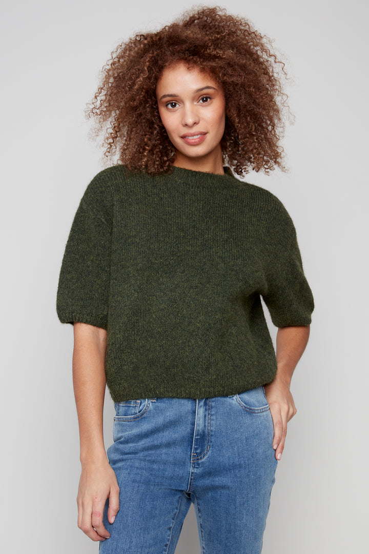 BALLOON ELBOW SLEEVE TOP