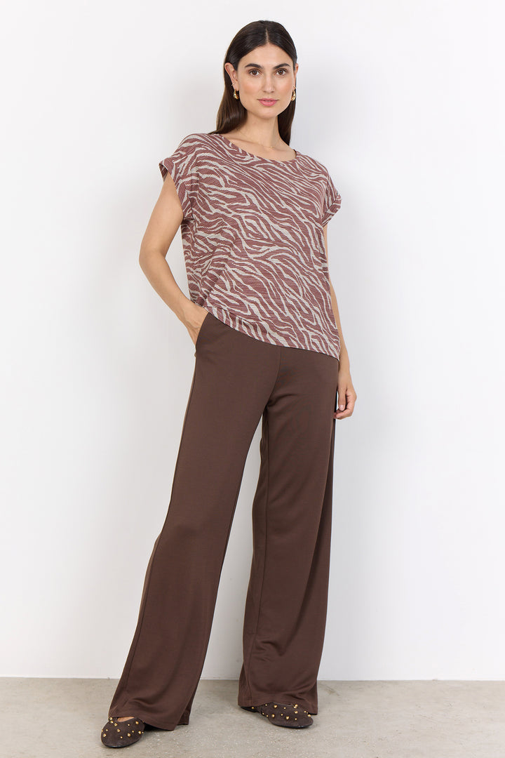 BURNOUT TIGER PRINT TOP