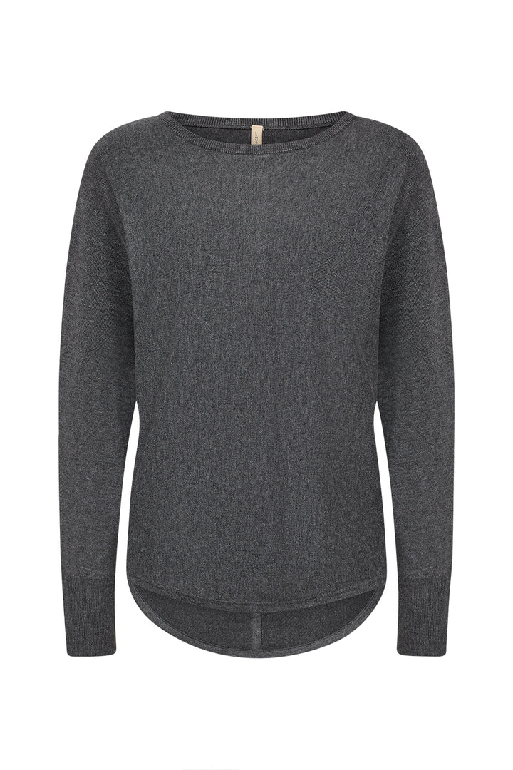 BUTTON BACK LIGHT SWEATER TOP