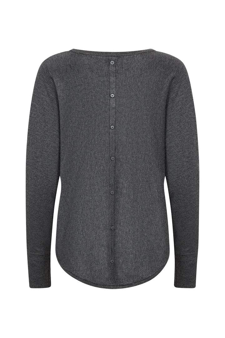 BUTTON BACK LIGHT SWEATER TOP