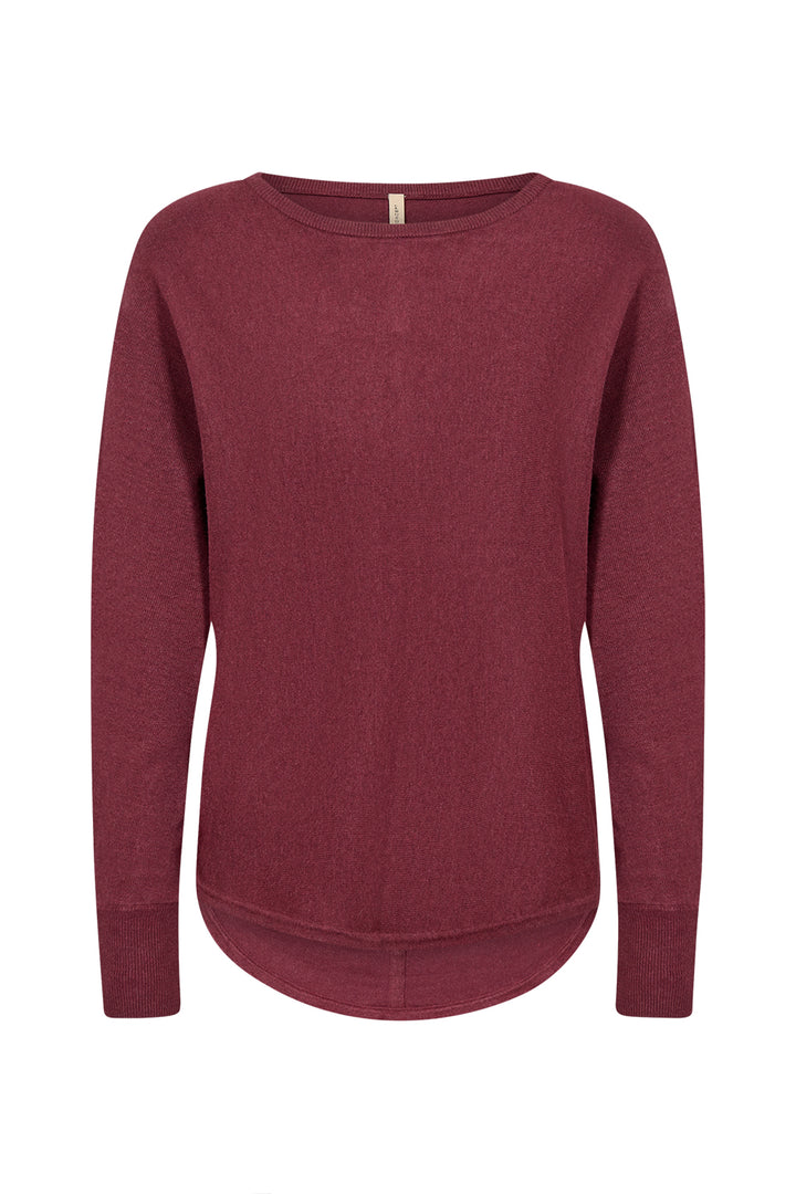 BUTTON BACK LIGHT SWEATER TOP