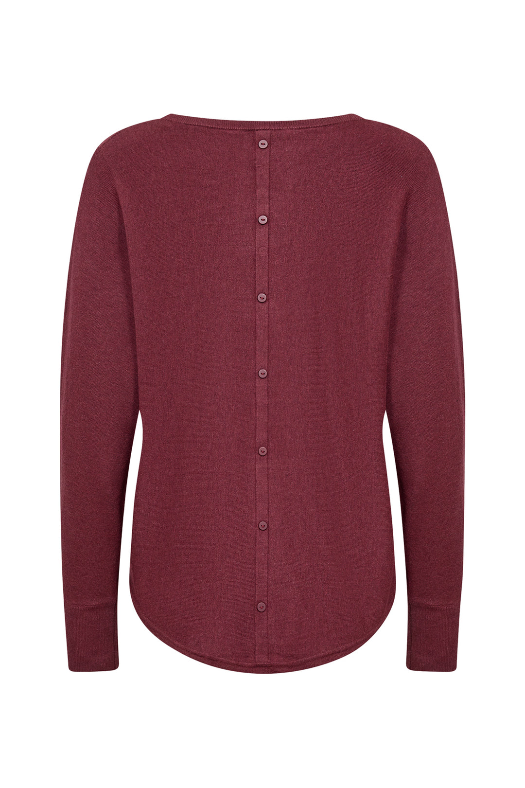 BUTTON BACK LIGHT SWEATER TOP