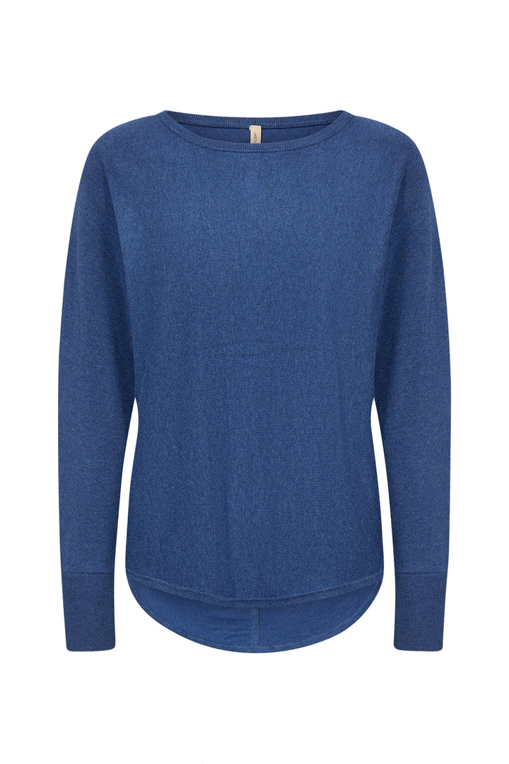 BUTTON BACK LIGHT SWEATER TOP