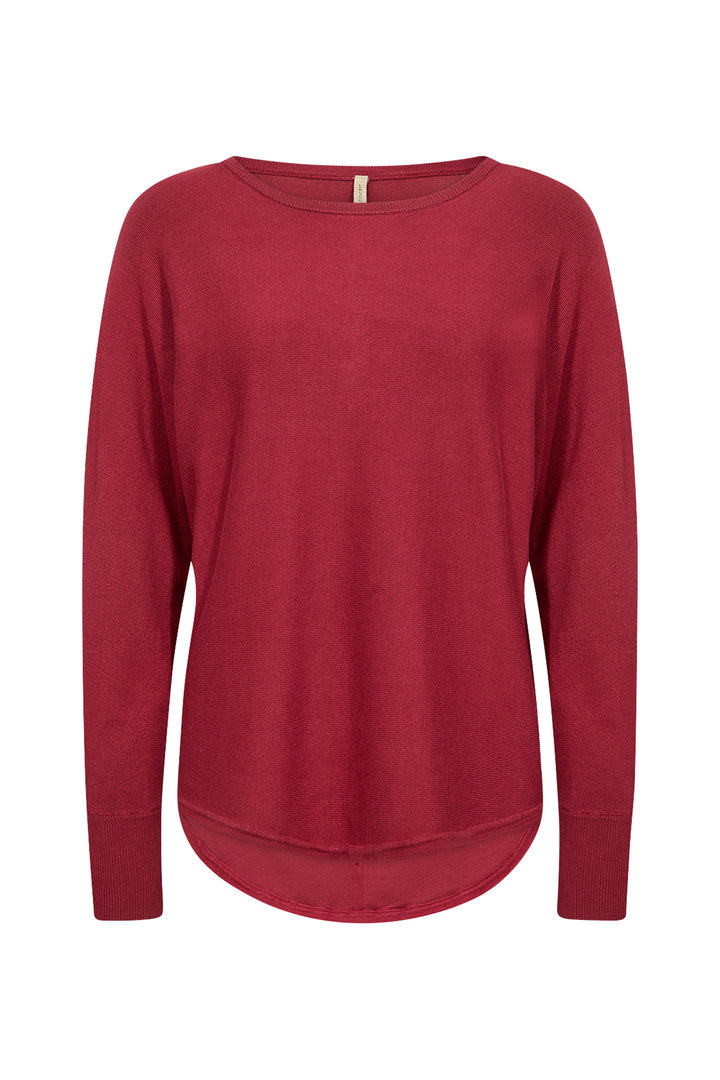 BUTTON BACK LIGHT SWEATER TOP
