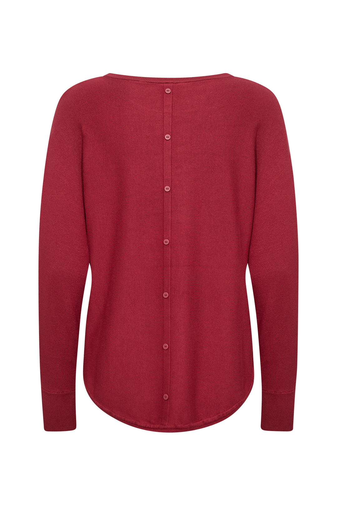 BUTTON BACK LIGHT SWEATER TOP