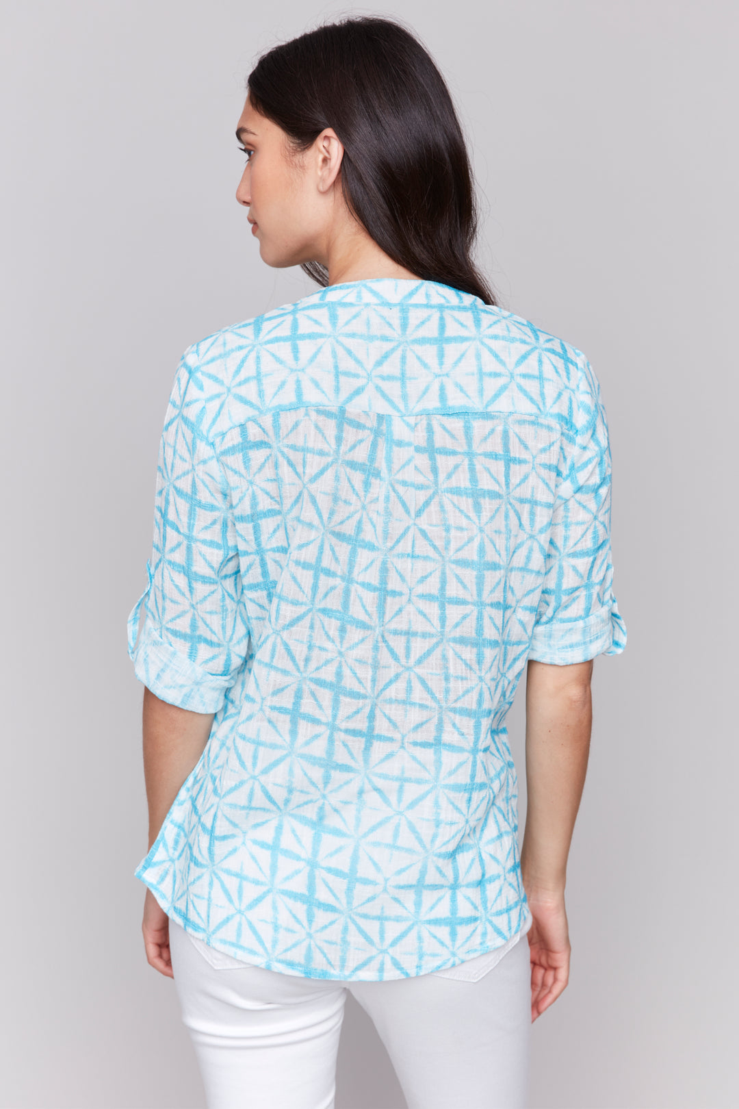 MOSAIC TILE PRINT BLOUSE