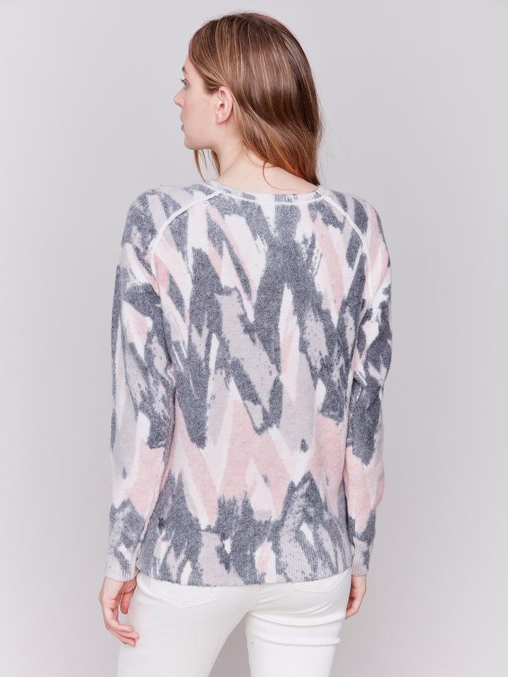 REVERSIBLE ZIGZAG STROKES TOP