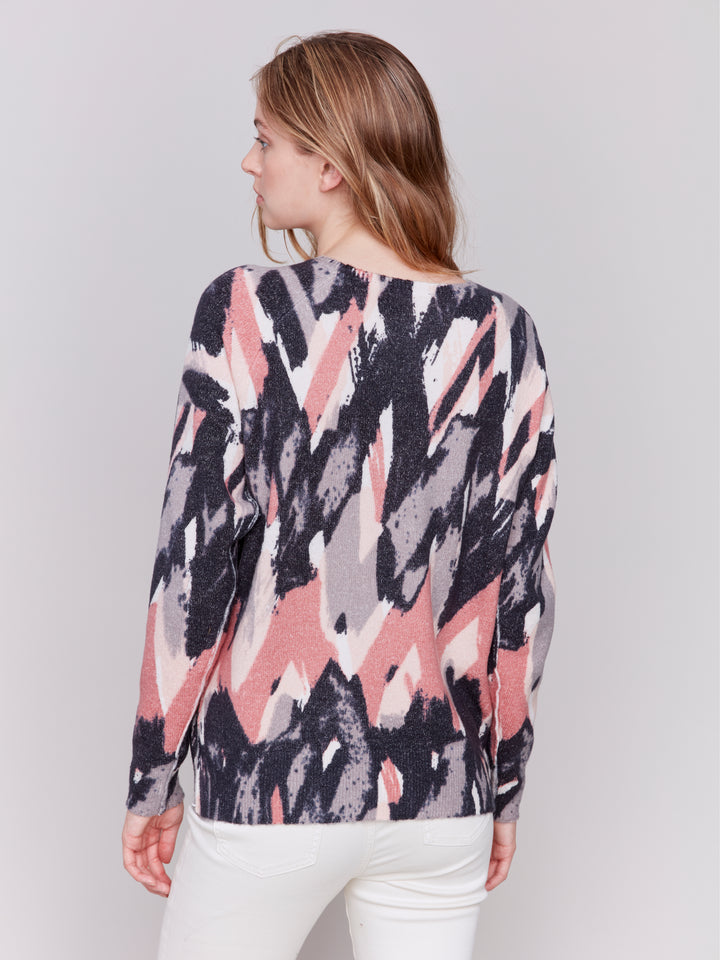 REVERSIBLE ZIGZAG STROKES TOP