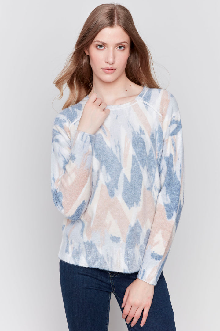 REVERSIBLE ZIGZAG STROKES TOP