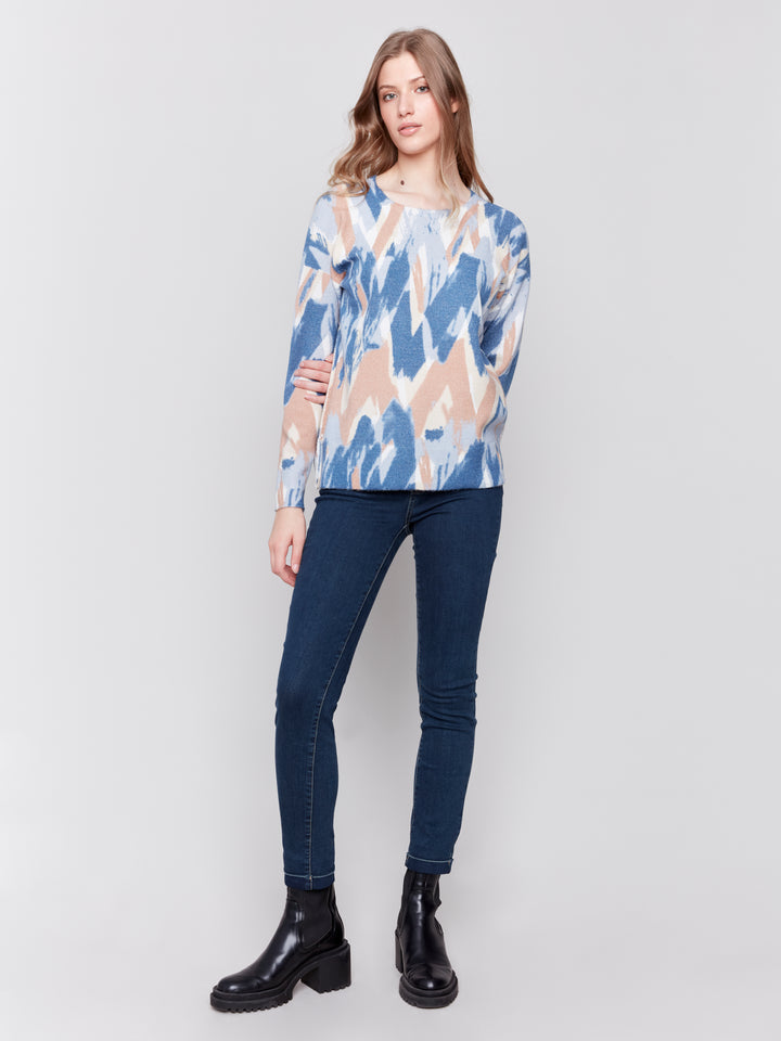 REVERSIBLE ZIGZAG STROKES TOP