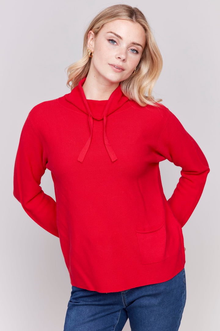 Charlie B Fall 2024  Stay cozy and stylish with this versatile piece. Made with 100% cotton, this top offers ultimate comfort and durability. 