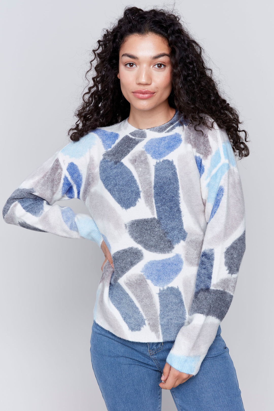 REVERSIBLE PAINT STROKES TOP