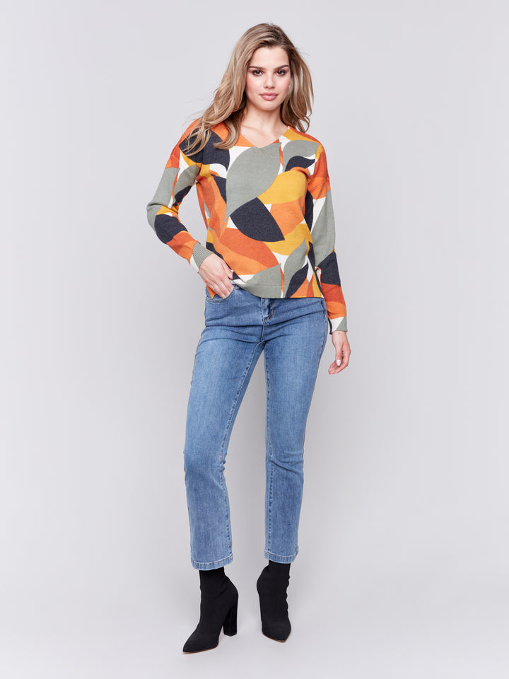 LEAF PRINT LS TOP