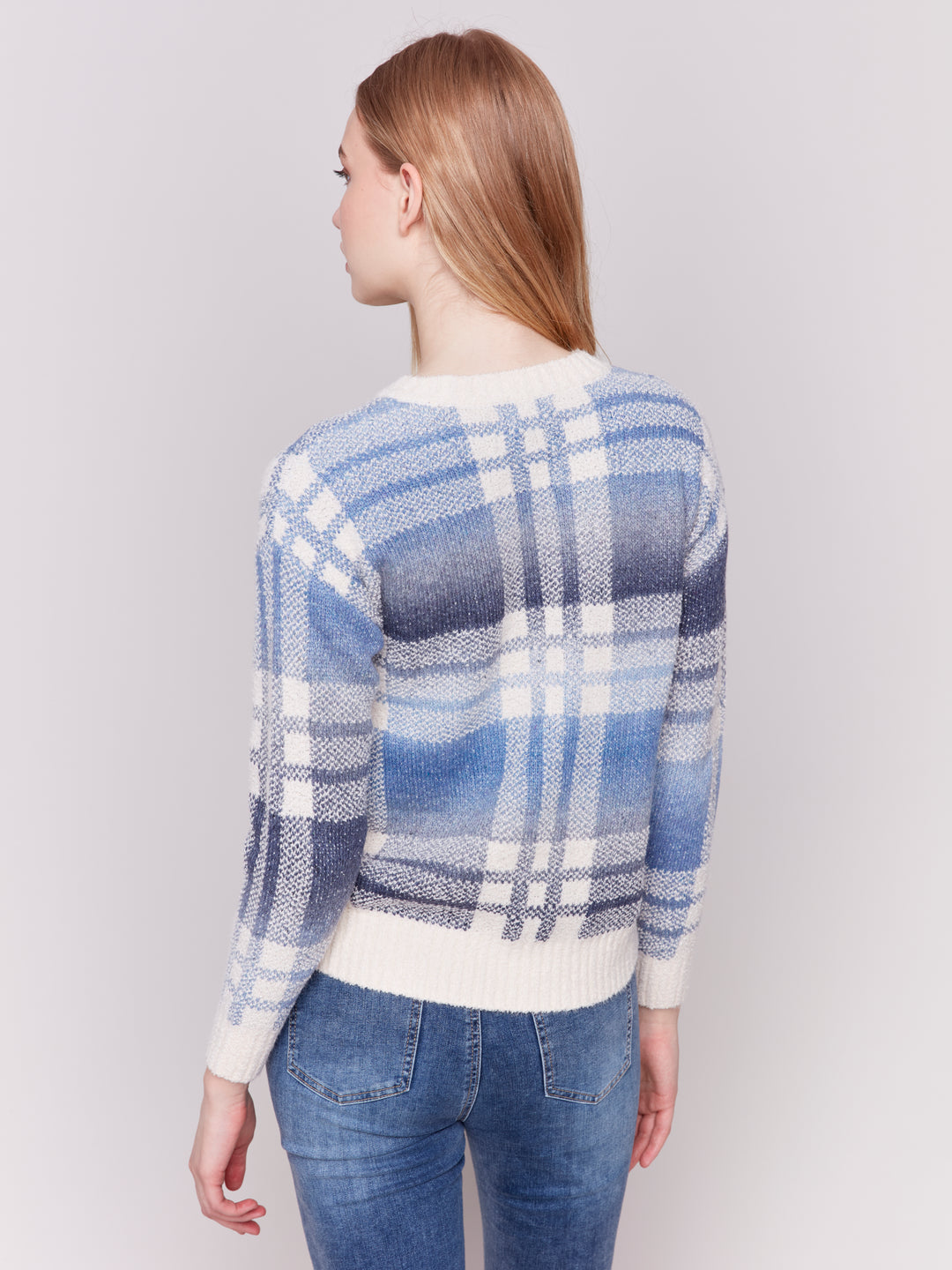 PLAID LS TOP