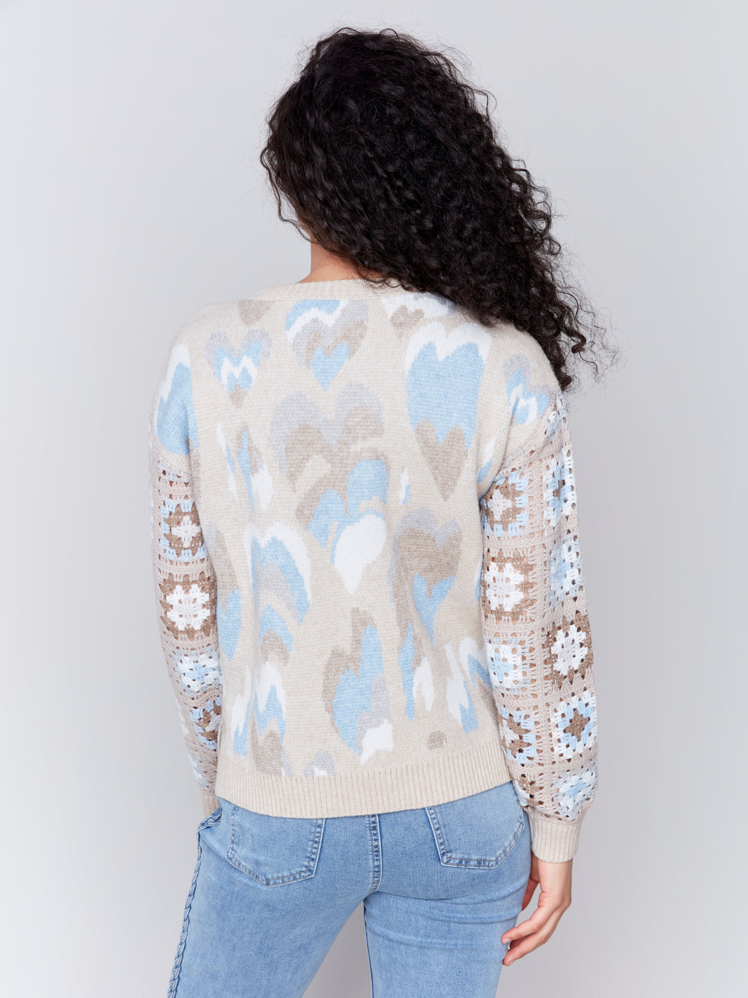 HEART PRINT LS TOP