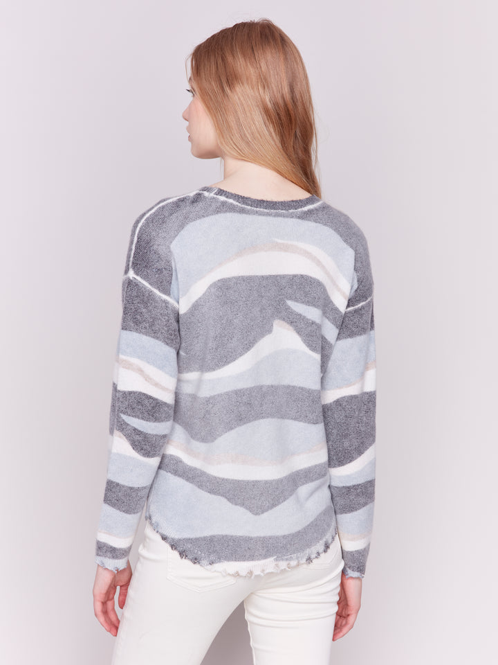 REVERSIBLE WAVY STRIPE TOP