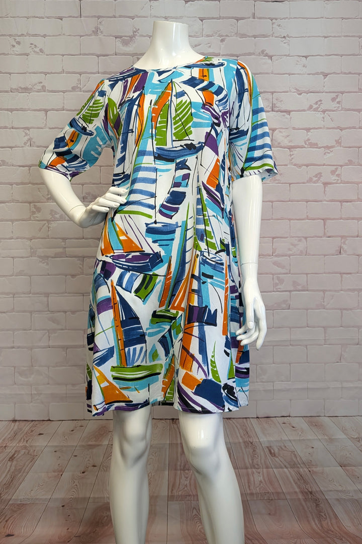 CANNES ELBOW SLEEVE DRESS
